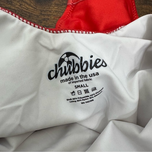 Chubbies Women’s Red One Piece Swimsuit size Small - Picture 7 of 7